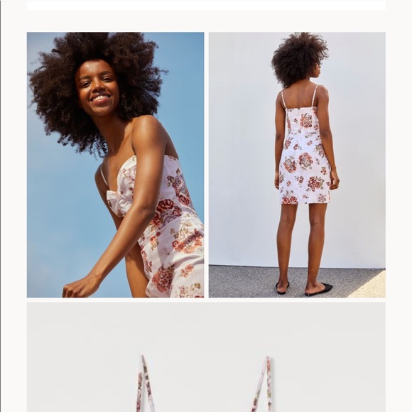 Brock Collection H&M Floral Lyocell Blend Dress XS - Picture 2 of 3